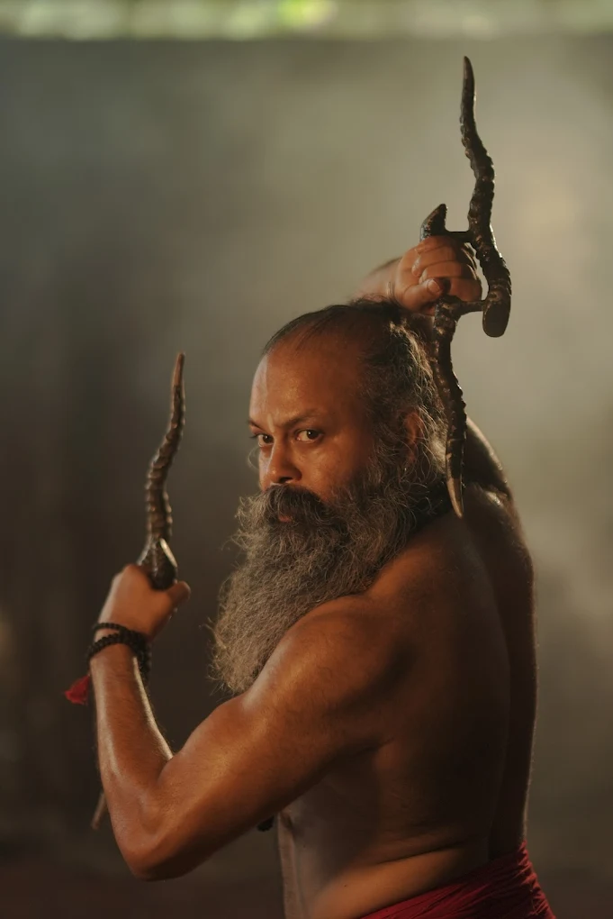 Agasthyam Kalaripayattu training session at Nemom Thiruvananthapuram showcasing traditional Southern Kalaripayattu techniques